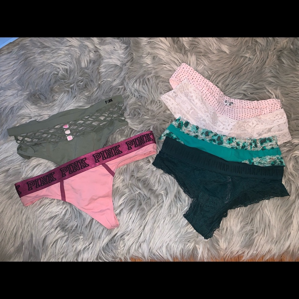 Misc. Pink Victoria’s Secret undies - 7 pairs
